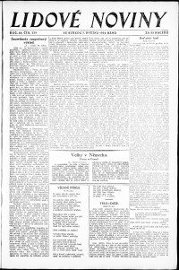 Lidov noviny z 7.5.1924, edice 1, strana 1