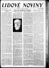 Lidov noviny z 7.5.1932, edice 1, strana 1