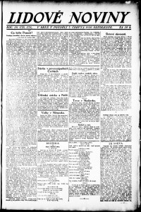 Lidov noviny z 7.6.1920, edice 2, strana 1