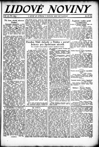 Lidov noviny z 7.6.1922, edice 2, strana 1