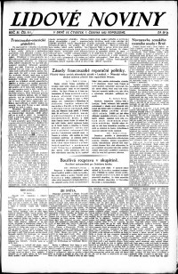 Lidov noviny z 7.6.1923, edice 2, strana 1