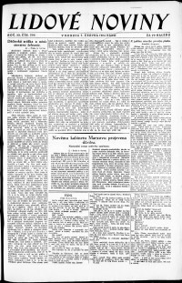Lidov noviny z 7.6.1924, edice 1, strana 1