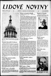 Lidov noviny z 7.6.1933, edice 2, strana 1
