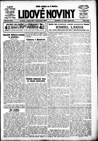 Lidov noviny z 7.7.1914, edice 3, strana 1