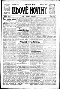 Lidov noviny z 7.8.1919, edice 1, strana 9