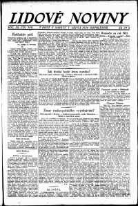 Lidov noviny z 7.8.1920, edice 2, strana 1