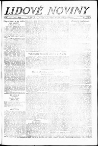 Lidov noviny z 7.9.1920, edice 2, strana 1
