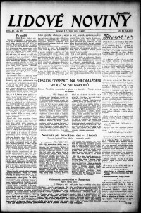 Lidov noviny z 7.9.1931, edice 1, strana 1