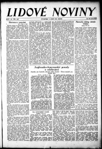 Lidov noviny z 7.9.1933, edice 1, strana 1