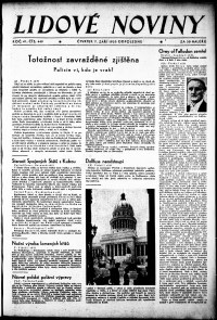 Lidov noviny z 7.9.1933, edice 2, strana 1