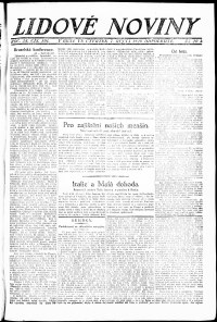 Lidov noviny z 7.10.1920, edice 2, strana 1