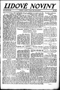 Lidov noviny z 7.10.1921, edice 2, strana 1