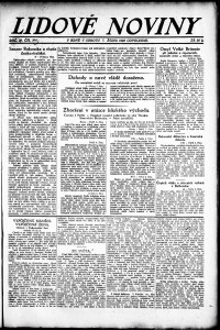 Lidov noviny z 7.10.1922, edice 2, strana 1