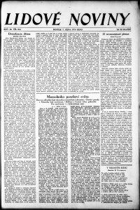 Lidov noviny z 7.10.1934, edice 1, strana 1