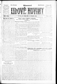 Lidov noviny z 7.11.1917, edice 1, strana 1
