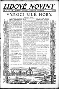 Lidov noviny z 7.11.1920, edice 1, strana 1