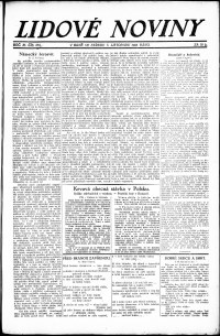 Lidov noviny z 7.11.1923, edice 2, strana 1