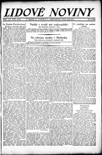 Lidov noviny z 7.12.1920, edice 1, strana 1