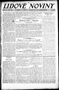 Lidov noviny z 7.12.1920, edice 2, strana 1