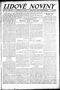 Lidov noviny z 7.12.1920, edice 3, strana 1