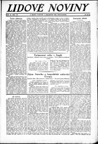 Lidov noviny z 7.12.1923, edice 2, strana 1