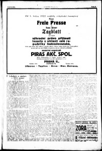 Lidov noviny z 8.1.1922, edice 1, strana 11