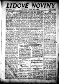 Lidov noviny z 8.1.1924, edice 1, strana 1