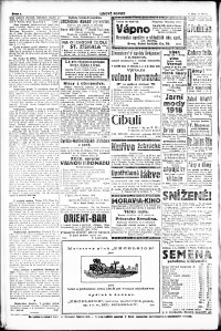 Lidov noviny z 8.3.1918, edice 1, strana 4