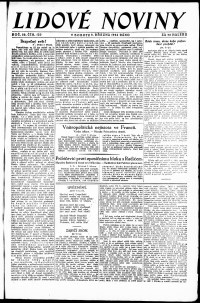 Lidov noviny z 8.3.1924, edice 1, strana 1