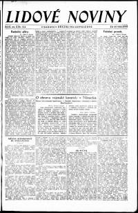Lidov noviny z 8.3.1924, edice 2, strana 1