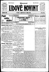 Lidov noviny z 8.4.1917, edice 1, strana 1