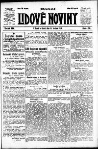 Lidov noviny z 8.5.1917, edice 1, strana 1