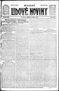 Lidov noviny z 8.5.1918, edice 1, strana 1