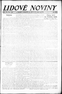 Lidov noviny z 8.5.1920, edice 1, strana 1