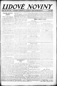 Lidov noviny z 8.5.1920, edice 2, strana 1