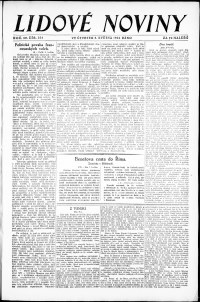 Lidov noviny z 8.5.1924, edice 1, strana 1