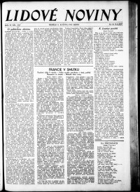 Lidov noviny z 8.5.1932, edice 1, strana 1