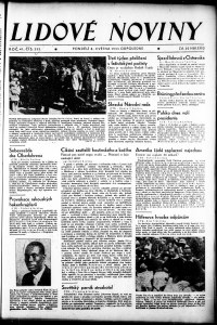 Lidov noviny z 8.5.1933, edice 2, strana 1