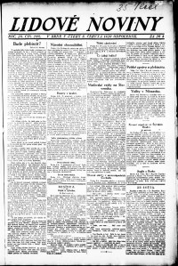 Lidov noviny z 8.6.1920, edice 2, strana 1