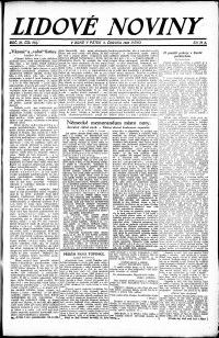 Lidov noviny z 8.6.1923, edice 1, strana 1