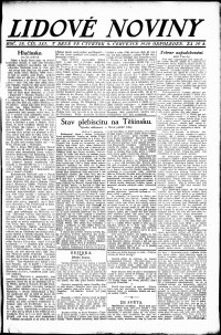 Lidov noviny z 8.7.1920, edice 1, strana 1