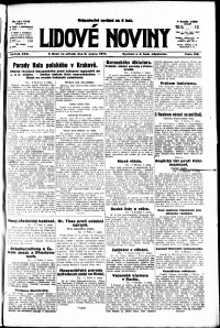 Lidov noviny z 8.8.1917, edice 3, strana 1