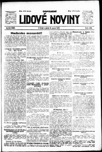 Lidov noviny z 8.8.1919, edice 2, strana 1