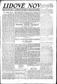 Lidov noviny z 8.8.1920, edice 1, strana 1