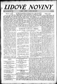 Lidov noviny z 8.8.1922, edice 1, strana 1