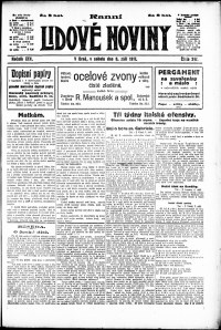 Lidov noviny z 8.9.1917, edice 1, strana 1