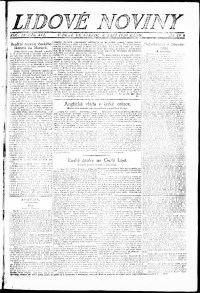 Lidov noviny z 8.9.1920, edice 1, strana 1