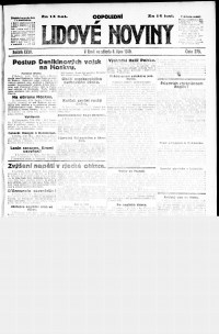 Lidov noviny z 8.10.1919, edice 2, strana 1