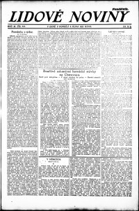 Lidov noviny z 8.10.1923, edice 1, strana 1