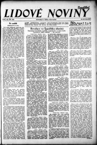 Lidov noviny z 8.10.1934, edice 1, strana 1